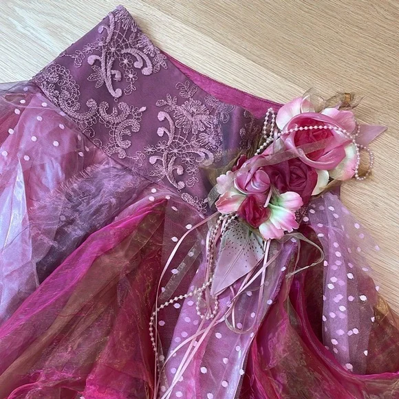 Fairy, garden, costume, floral skirt - Picture 5 of 10